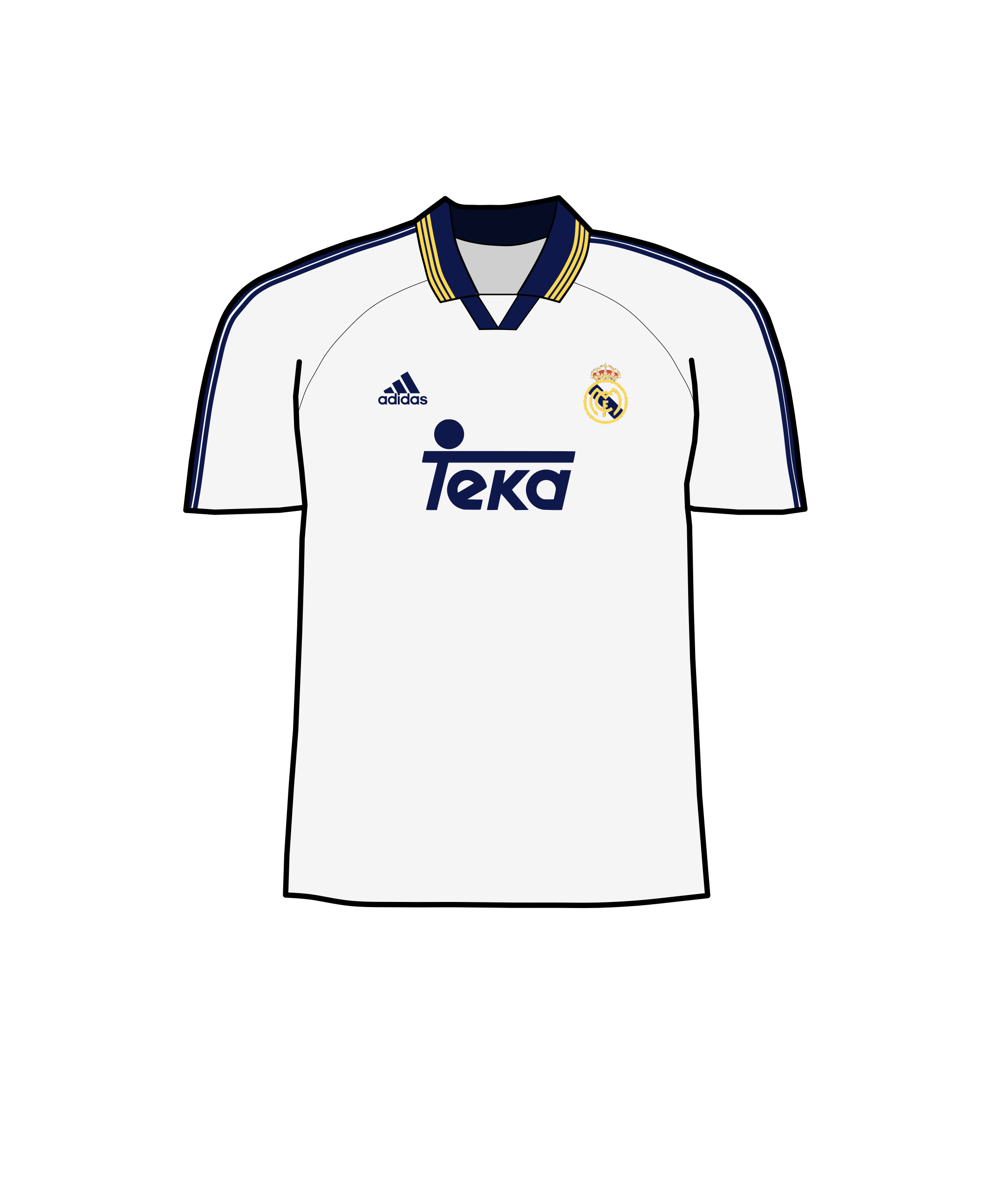 Real Madrid players in their white kit, inspired by Corinthian FC's colors from 1902.